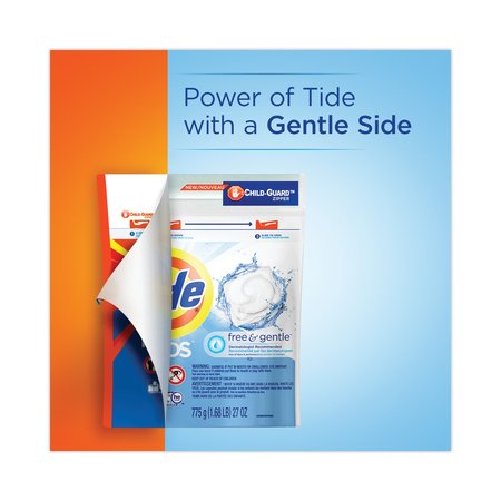 Tide Cleaners & Detergents, Tub, Powder/Gel, Unscented 91798EA